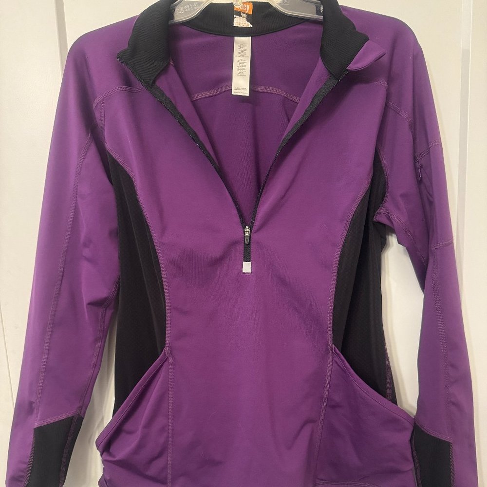 Lucy Purple & Black 1/4 Quarter Zip Athletic Jacket